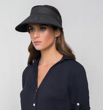 Load image into Gallery viewer, Model Front: Uv Line Visière Maresias Preto
