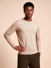 Load image into Gallery viewer, Gallery: Uv Line T-Shirt Pour Homme Longsleeve New Fit Masc Sand Upf50+
