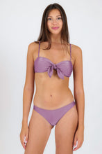 Load image into Gallery viewer, Model Front: Rio De Sol Haut Top Shimmer-Harmonia Bandeau-Knot
