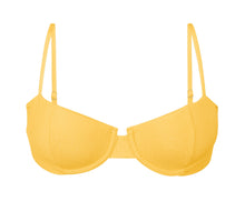 Load image into Gallery viewer, Product Front: Rio De Sol Haut Top Malibu-Yellow Balconet
