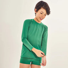 Load image into Gallery viewer, Image 04: Uv Line T-Shirt Longsleeve Uvpro Kids Verde Brasil Upf50+
