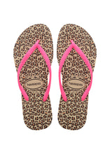 Load image into Gallery viewer, Image 04: Havaianas Tongs Havaianas Slim Animals Sandgrey/Pink
