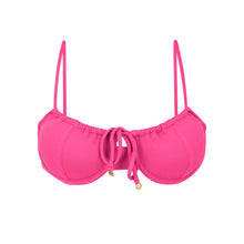 Load image into Gallery viewer, Product Front: Rio De Sol Haut Top Mtx-Ultrapink Balconet-Tie
