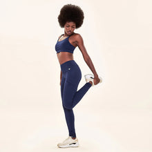 Load image into Gallery viewer, Image 02: Uv Line Fitness Bas Legging Fit Aspen Navy Blue Upf50+
