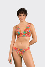 Load image into Gallery viewer, Model Front: Rio De Sol Haut Top Tropics Halter-Marina
