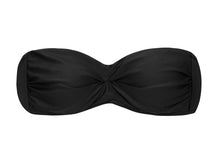 Load image into Gallery viewer, Product Front: Rio De Sol Haut Top Preto Bandeau-Pli
