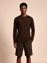 Load image into Gallery viewer, Gallery: Uv Line T-Shirt Longsleeve New Fit Textura Masc Brown Upf50+
