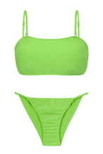 Load image into Gallery viewer, Product Front: Rio De Sol Ensemble Set Lemon Bandeau-Reto Cheeky-Fixa
