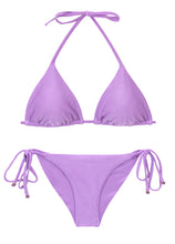 Load image into Gallery viewer, Product Front: Rio De Sol Ensemble Set Orchid Tri-Inv Cheeky-Tie
