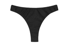 Load image into Gallery viewer, Product Front: Rio De Sol Bas Bottom Shimmer-Black Nice-Fio
