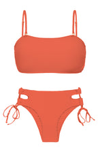 Load image into Gallery viewer, Product Front: Rio De Sol Ensemble Set Light-Peach Bandeau-Reto Madrid
