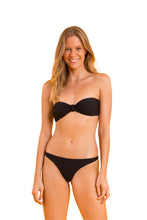 Load image into Gallery viewer, Model Front: Rio De Sol Haut Top Bora-Black Bandeau-Joy
