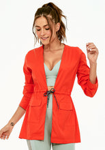 Load image into Gallery viewer, Model Front: Alto Giro Fitness Haut Jaqueta Tricoline Co2 Over
