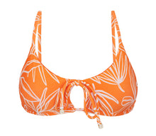 Load image into Gallery viewer, Product Front: Rio De Sol Haut Top Trail-Orange Tank-Tie
