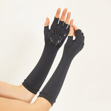 Load image into Gallery viewer, Image 06: Uv Line Gants Long Gloves Uni Black Upf50+
