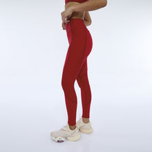 Load image into Gallery viewer, Image 02: Alto Giro Fitness Bas Legging Hyper Recortes Atlanta Vermelho Haute Red

