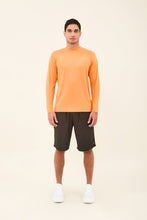 Load image into Gallery viewer, Model Front: Uv Line T-Shirt Longsleeve Uvpro Masc Orange Upf50+
