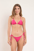 Load image into Gallery viewer, Model Front: Rio De Sol Bas Bottom Shimmer-Olinda Cheeky-Tie
