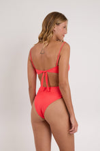 Load image into Gallery viewer, Model Back: Rio De Sol Ensemble Set Malibu-Folia Bandeau-Iris Highwaist-Spin-Iris

