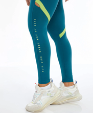Load image into Gallery viewer, Image 02: Alto Giro Fitness Bas Legging Bodytex Vazado Lateral Sport Way Verde Running
