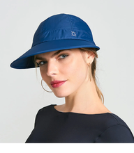 Load image into Gallery viewer, Image 04: Uv Line Casquette Visor Nice Fem Navy Blue Upf50+
