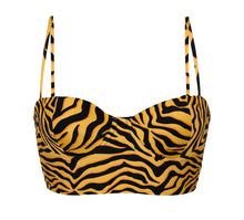Load image into Gallery viewer, Product Front: Rio De Sol Haut Top Wild-Orange Balconet-Anna

