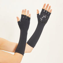 Load image into Gallery viewer, Image 05: Uv Line Gants Long Gloves Uni Black Upf50+
