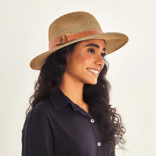 Load image into Gallery viewer, Image 05: Uv Line Chapeau Fedora Hat Giovana Imp Fem Mescla Upf50+
