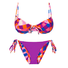 Load image into Gallery viewer, Product Back: Rio De Sol Ensemble Set Funny Balconet-Tie Ibiza-Comfy
