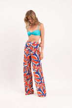 Load image into Gallery viewer, Image 04: Rio De Sol Pantalon De Plage Leaves Wide Pants
