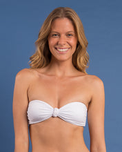 Load image into Gallery viewer, Image 12: Rio De Sol Haut Top Bora-White Bandeau-Joy
