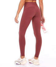 Load image into Gallery viewer, Model Back: Alto Giro Fitness Bas Legging Bodytex Ii Com Laser E Fusao Marrom Mahogany
