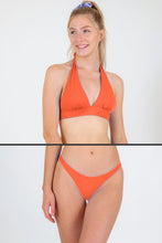 Load image into Gallery viewer, Model Front: Rio De Sol Ensemble Set Light-Peach Halter-Cos Essential-Comfy
