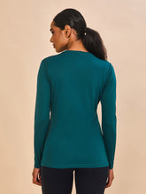 Load image into Gallery viewer, Model Back: Uv Line T-Shirt Longsleeve Fem New Fit Petroleo Upf50+
