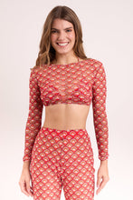Load image into Gallery viewer, Gallery: Rio De Sol Haut De Plage Floral-Scales Top Harper
