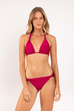 Load image into Gallery viewer, Model Front: Rio De Sol Haut Top Shimmer-Desejo Mel
