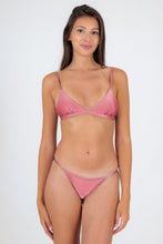 Load image into Gallery viewer, Model Front: Rio De Sol Bas Bottom Shimmer-Confetti California
