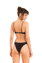 Load image into Gallery viewer, Model Back: Rio De Sol Haut Top Shimmer-Black Bandeau-Joy
