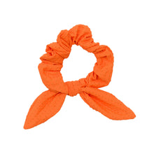 Load image into Gallery viewer, Product Front: Rio De Sol Chouchou Dots-Orange Scrunchie
