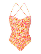 Load image into Gallery viewer, Product Front: Rio De Sol Une Pièce Ditsy-Butter Julia
