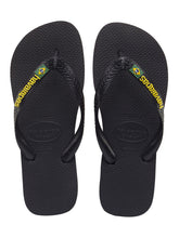 Load image into Gallery viewer, Product Front: Havaianas Tongs Brasil Logo Black
