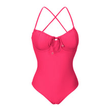 Load image into Gallery viewer, Product Front: Rio De Sol Une Pièce Dots-Virtual-Pink Julia
