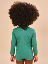 Load image into Gallery viewer, Model Back: Uv Line Maillot De Bain Bébé Baby Longsleeve Swimsuit Deep Sea Upf50+
