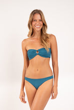 Load image into Gallery viewer, Model Front: Rio De Sol Haut Top Crespinho-Atlantico Mavi
