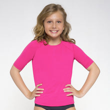Load image into Gallery viewer, Gallery: Uv Line T-Shirt Camiseta Kids Uvpro Mc Pink Upf50+
