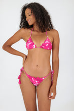 Load image into Gallery viewer, Model Front: Rio De Sol Bas Bottom Pink-Palms Frufru-Fio
