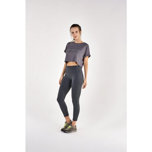 Image 02: Alto Giro Fitness Bas Legging Airttack Plus Bolso Cos Lateral Grafite