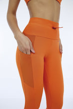 Load image into Gallery viewer, Image 02: Alto Giro Fitness Bas Legging Hyper Regulagem No Cos Laranja Orangeade
