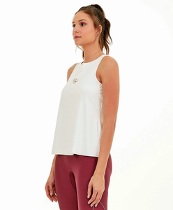 Image 02: Alto Giro Fitness Haut Ragata Radiosa Abertura Costas Off White