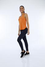 Load image into Gallery viewer, Image 06: Alto Giro Fitness Haut Regata Skin Fit Inspiracional Laranja Orangeade
